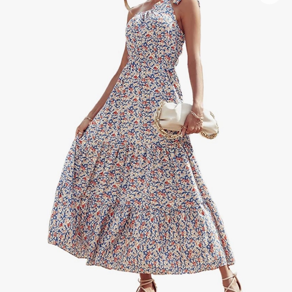 Blue Floral Dress